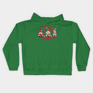 Chillin' With My Gnomies Funny Christmas Kids Hoodie